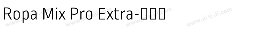 Ropa Mix Pro Extra字体转换